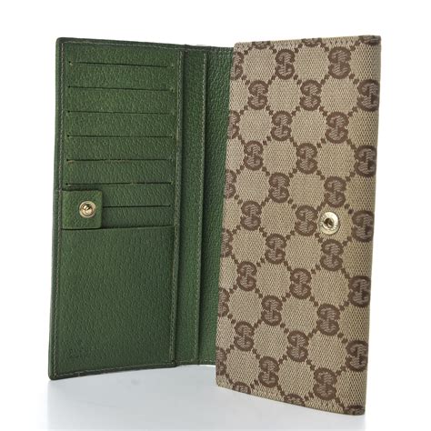 gucci wallet with green strap